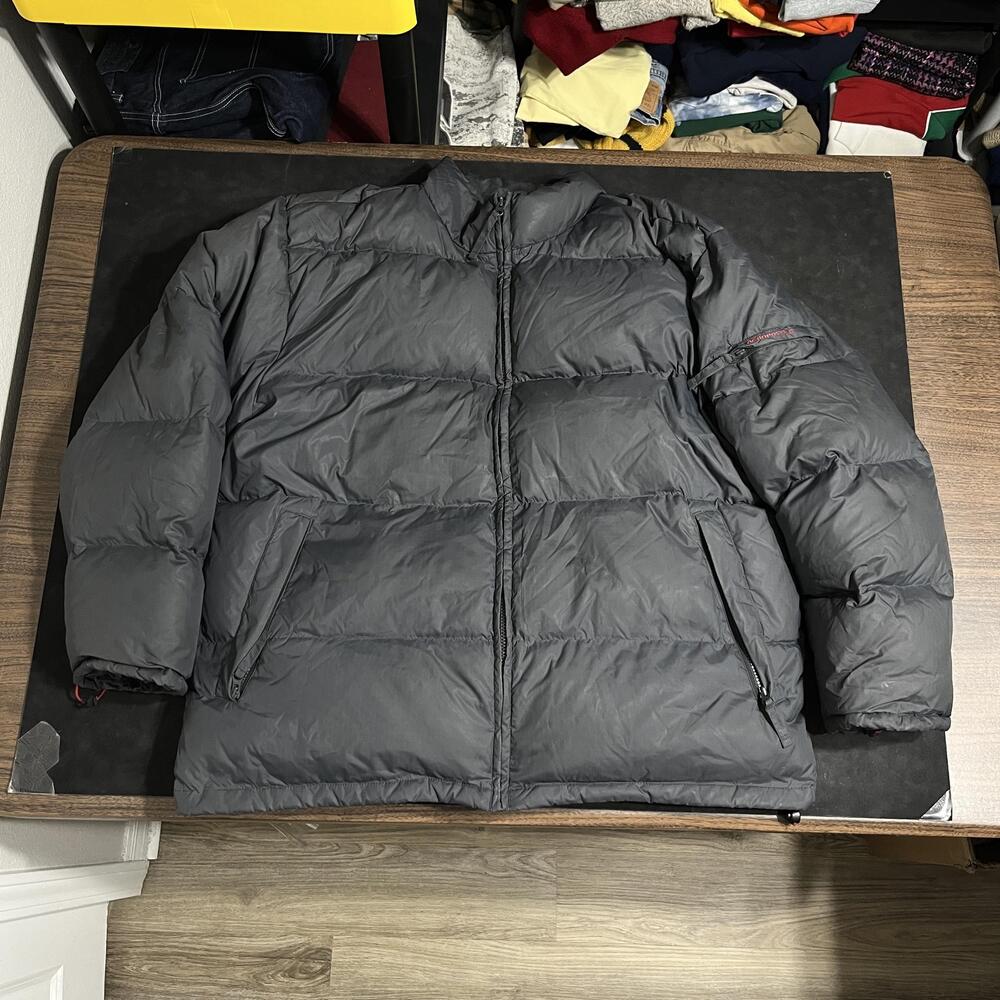 Aeropostale Down Puffer Jacket Mens XL Y2K Nylon Rip Stop Hollister Abercrombie